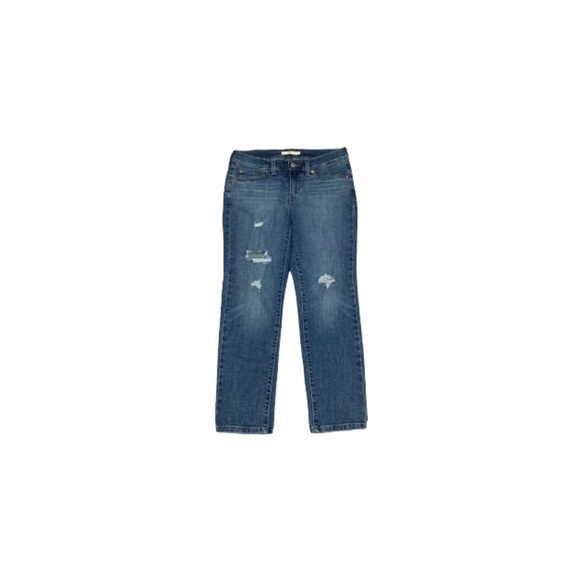 Levi’s “Boyfriend” Distressed Blue Jeans - Women’s Size 27 - Picture 1 of 4